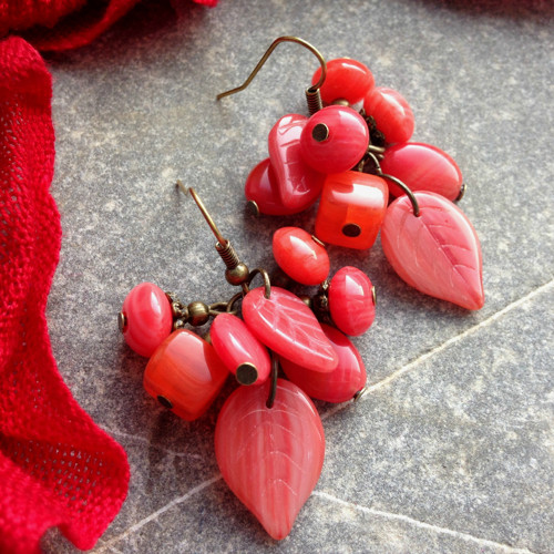Náušnice Jeřabinky — foto 3