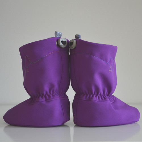 Zimní capáčky - magenta - ptačí — foto 3
