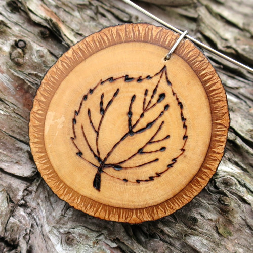 Lipový strom - pyrografie — foto 3