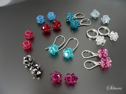 Stříbrné 925 Naušnice CRYSTALKY — foto 3