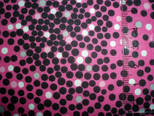 Bavlna Splatter Dots Fuchsia — foto 2