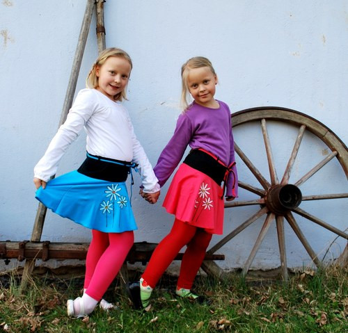 Kolová sukýnka motýlí — foto 3