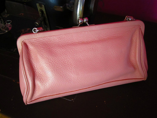 Vintage kabelka powder pink — foto 3
