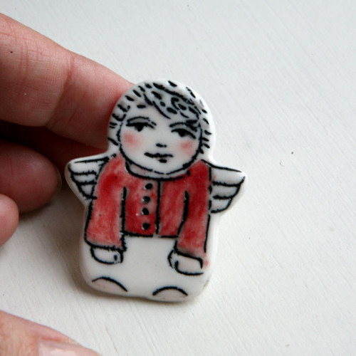 Anděl (porcelán.brož) — foto 2