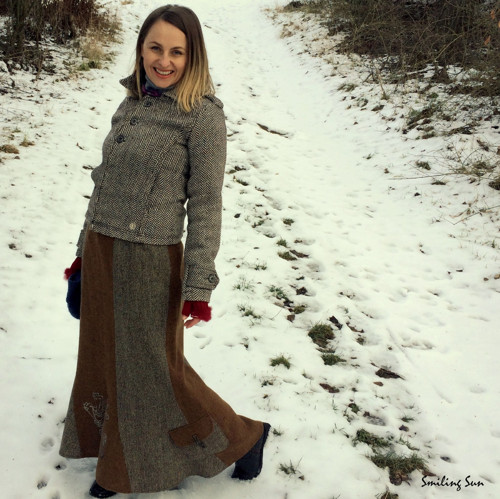 ...sobotní výlet na Ještěd... - maxi vlněná sukně — foto 4