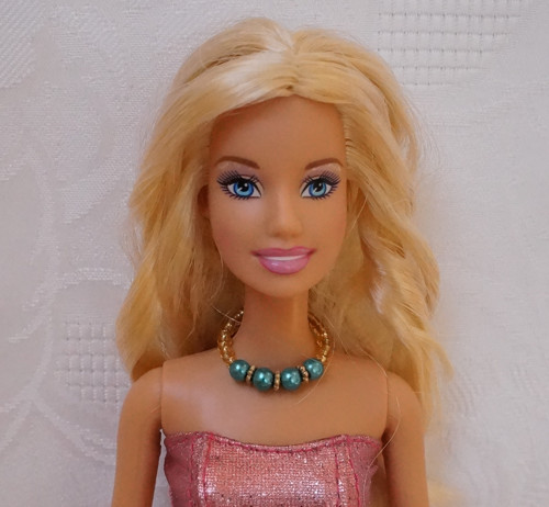 Šperk pro Barbie - perličky ve zlatě — foto 3