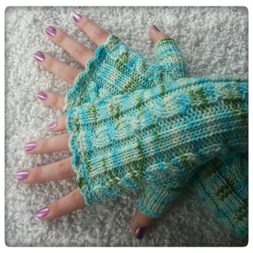 Mint ... návleky 100% merino 24 cm — foto 2