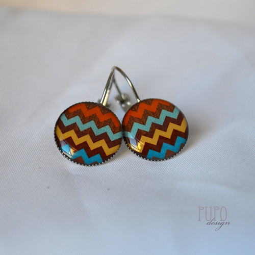Náušnice, Chevron — foto 3