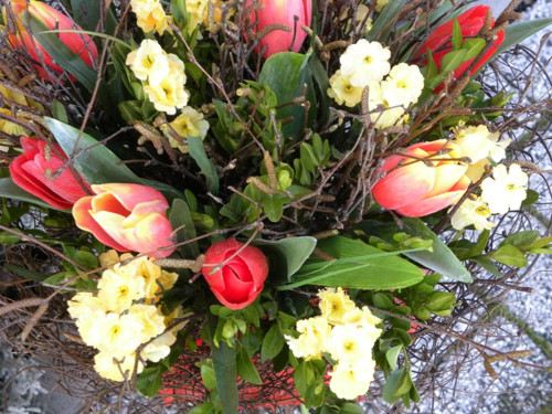 Březová kytka s tulipány — foto 5