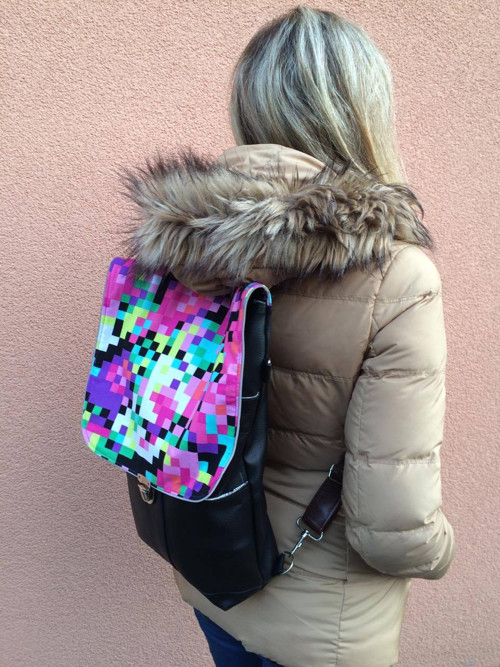 Backbag taška 3v1 Růžový Matrix — foto 4