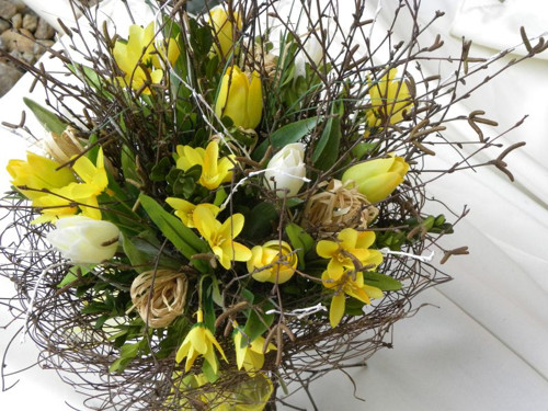 Březová kytka s tulipány — foto 3