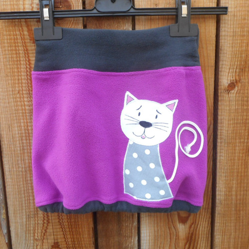 Fleece sukně s kočičkou - 110-116 — foto 3