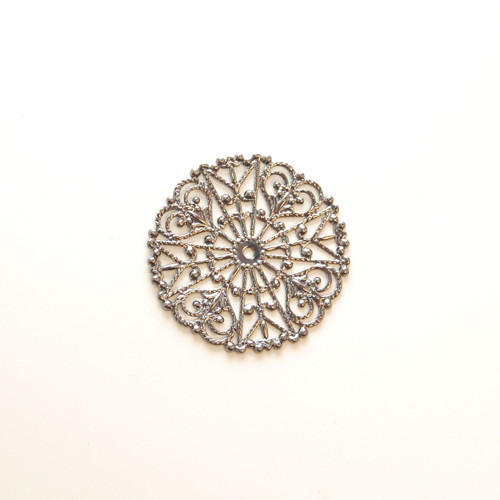Filigrán hematitová kulatá 30x30mm — foto 4