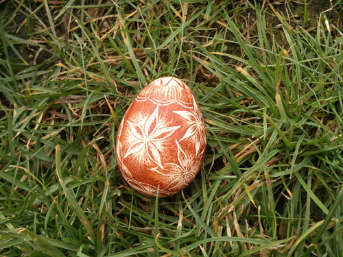 Škrábané slepičí vajíčko — foto 3