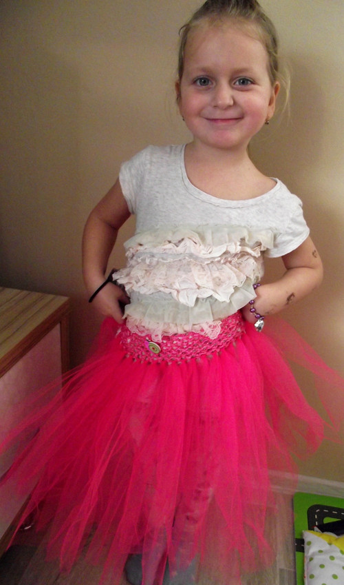 Tutu sukýnka- neon pink -1-7let — foto 4