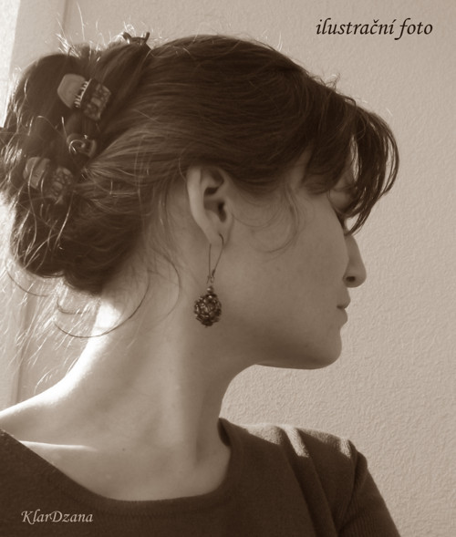 Šité náušnice Christine Mar — foto 5