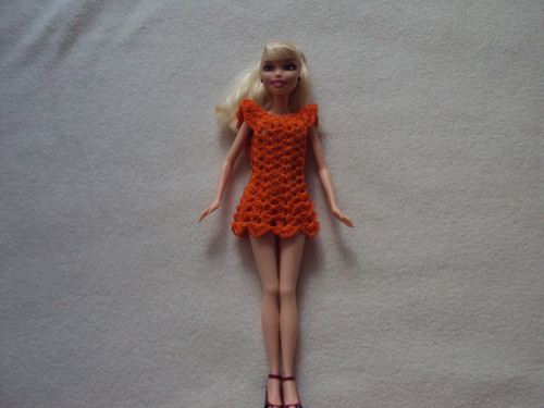 Šatičky pro Barbie - oranžové — foto 3