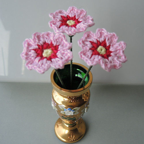 Háčkované primulky - zápich — foto 3