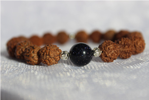 Rudraksha náramek & Avanturín — foto 2
