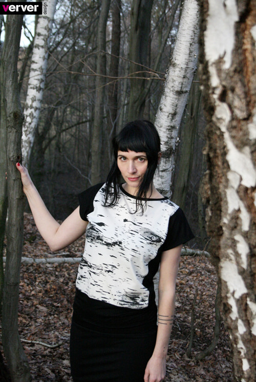 Triko "břízy" - černobílé (na míru) — foto 2