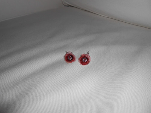 Náušničky vlčí máky — foto 2