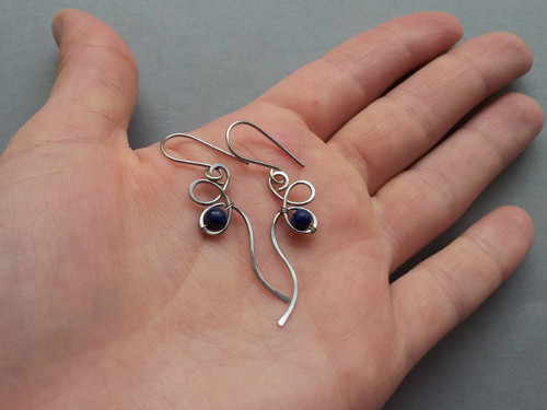 Tajemná sazenička - náušnice Lapis lazuli — foto 3