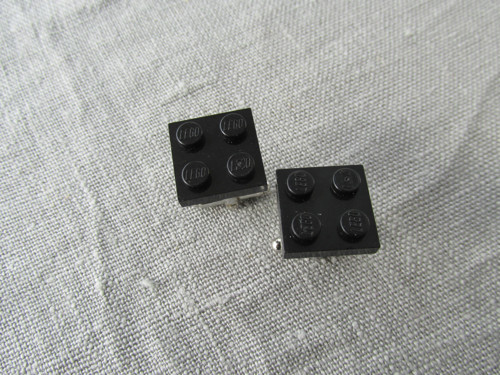 MANŽETOVÉ KNOFLÍČKY - lego černé — foto 2
