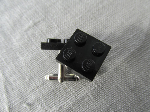 MANŽETOVÉ KNOFLÍČKY - lego černé — foto 3