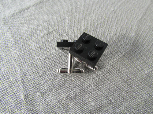 MANŽETOVÉ KNOFLÍČKY - lego černé — foto 5