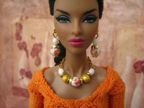 Šperky pro Barbie - bílozlatá sada — foto 3