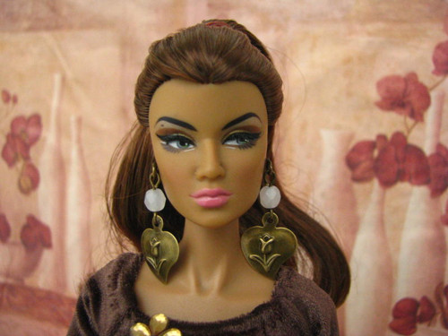 Náušnice pro Barbie, FR, Monsterky - mosazné — foto 2
