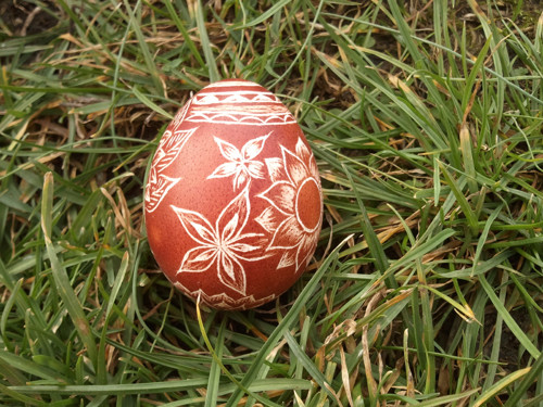 Škrábané slepičí vajíčko — foto 2