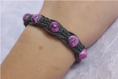 Procitnutí.. Náramek macramé/shamballa — foto 2