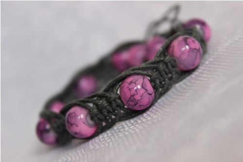 Procitnutí.. Náramek macramé/shamballa — foto 4