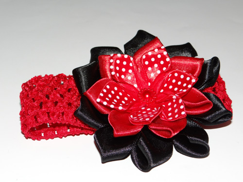 Čelenka - RED & BLACK & WHITE (10cm) — foto 3