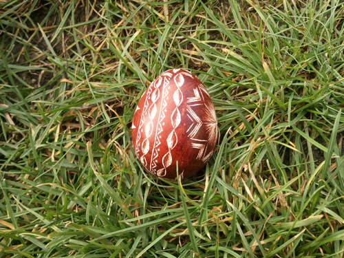 Škrábané slepičí vajíčko — foto 4