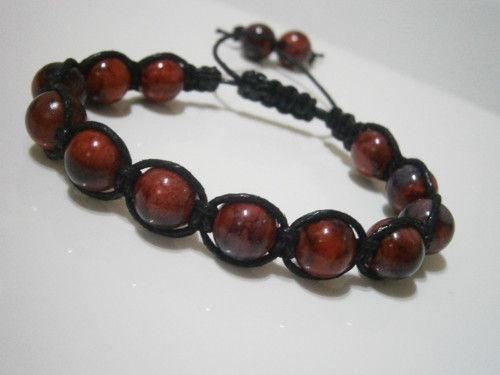 Náramek - macramé/shamballa — foto 2