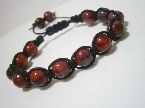 Náramek - macramé/shamballa — foto 3