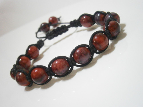 Náramek - macramé/shamballa — foto 4