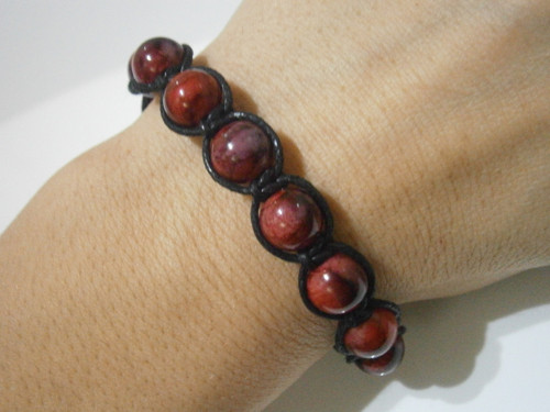 Náramek - macramé/shamballa — foto 5