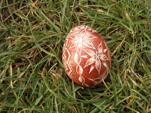 Škrábané slepičí vajíčko — foto 2