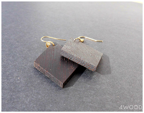 Náušničky wenge — foto 3