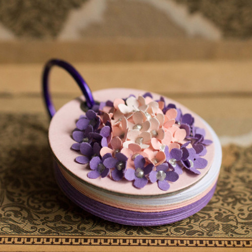 Mini zápisník s hortenzií — foto 2