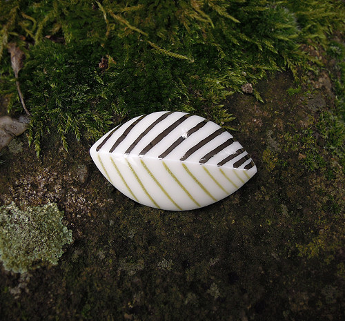 Leaves (porcelánová brož) — foto 5
