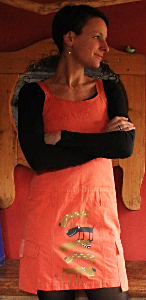 Šaty, originál malované, (S) — foto 2