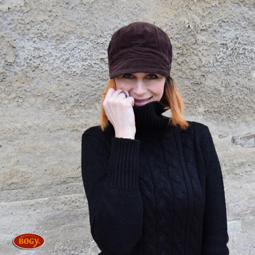 Čokoládově hnědá manšestrová bekovka, nepodšítá — foto 5