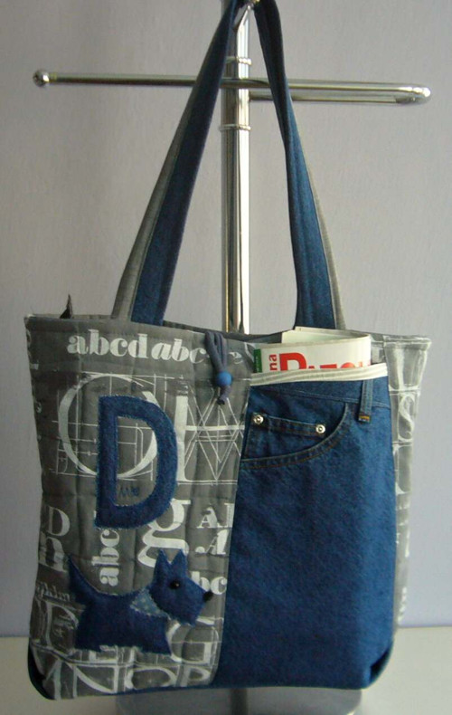D, denim, dog - taška — foto 6