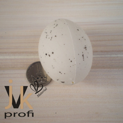 Vejce plast - bílé, kropenaté 5 cm — foto 4