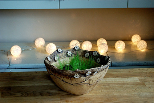 Miska jarní-bílý květ-na objednávku — foto 2