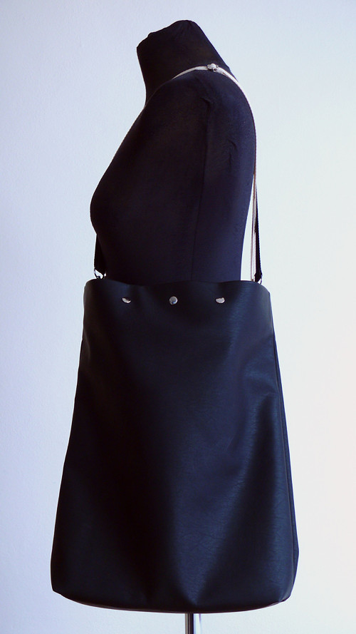 Tote bag basic black/powder pink — foto 2
